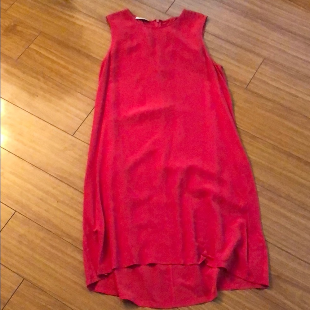 EQUIPMENT hot pink dress